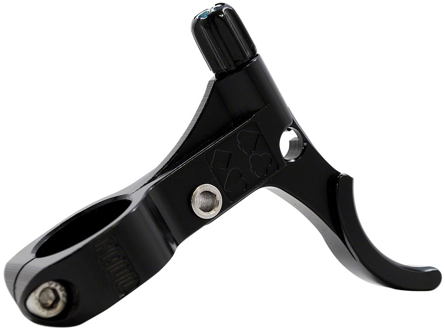 Paul Component Engineering E-Lever Brake Lever - Left Side, For Drop Bar, 23.8mm Bar Clamp, Black Anodized