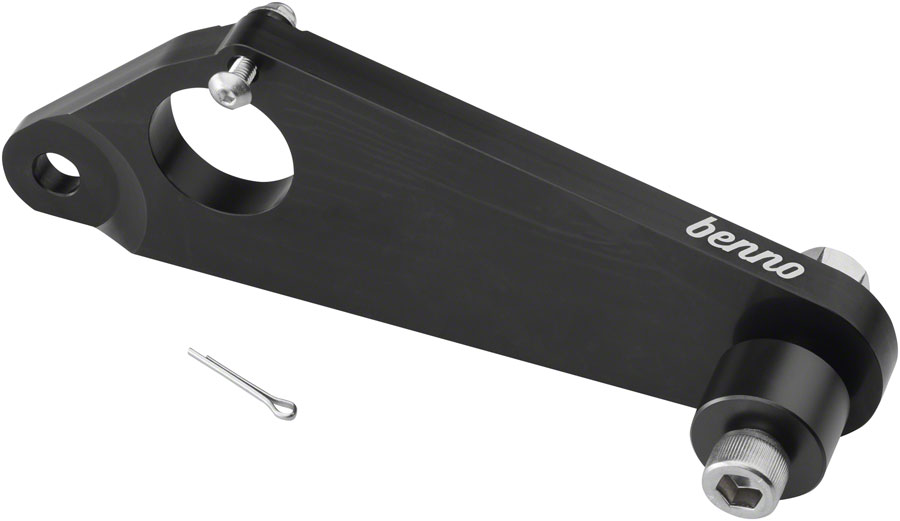 Benno Trailer Adapter QR Mount - Long, Fits Boost EVO 1,2,3,4, Black