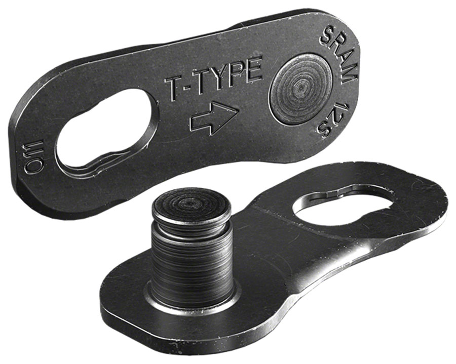 SRAM Eagle T-Type PowerLock Flattop Connector Link - 12-Speed, For Eagle T-Type Flattop Chain Only, PVD Coated, Black, 50 Pack