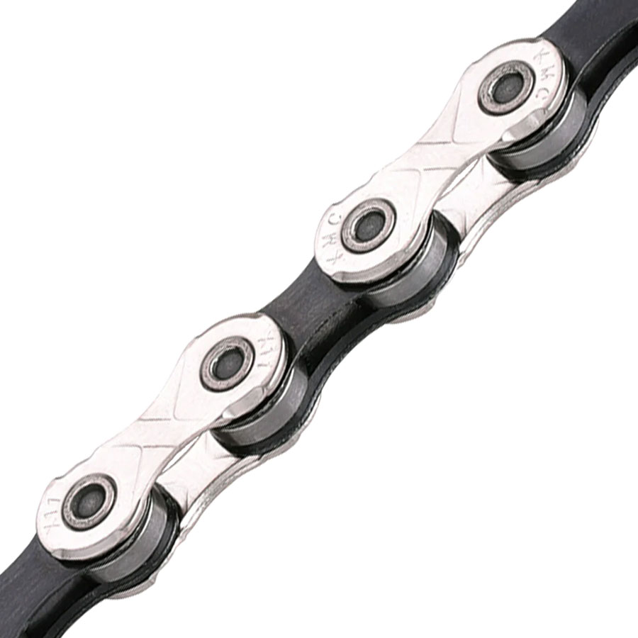 KMC X11 Chain - 11-Speed, Nickel/Black, Bulk 500 Foot Roll
