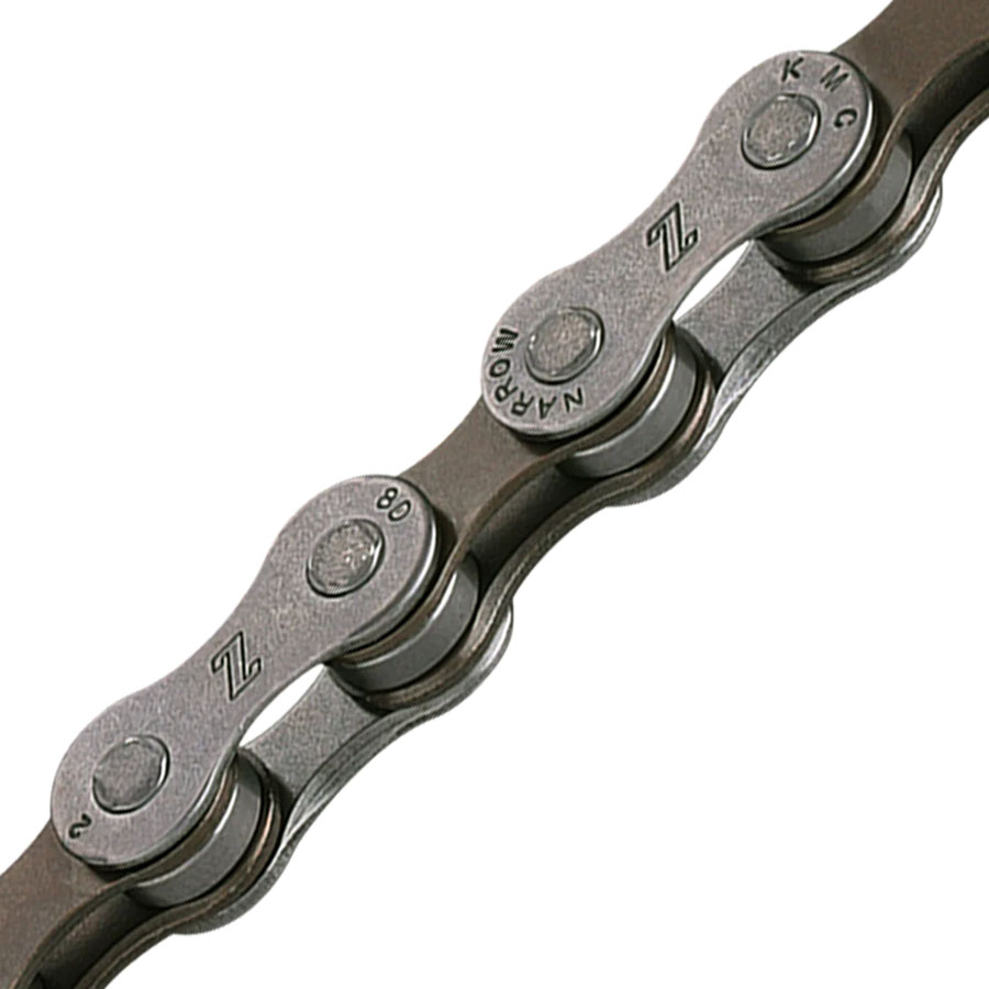 KMC Z7 Chain - 7-Speed, 1/2" x 3/32", Gray/Brown, Bulk 500 Foot Roll