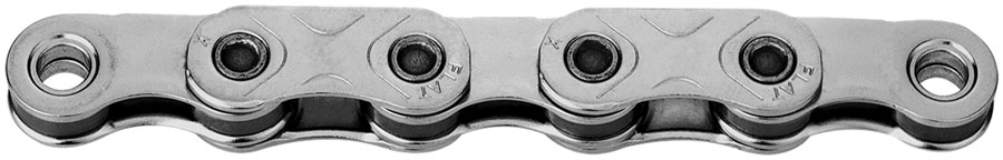 KMC X-Flat EPT Waxed Chain - 12/13-Speed, 126 Links, Compatible with SRAM T-Type and AXS Systems, Silver