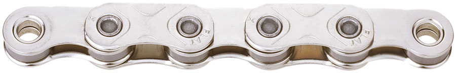 KMC X-Flat Waxed Chain - 12/13-Speed, 126 Links, Compatible with SRAM T-Type and AXS Systems, Silver