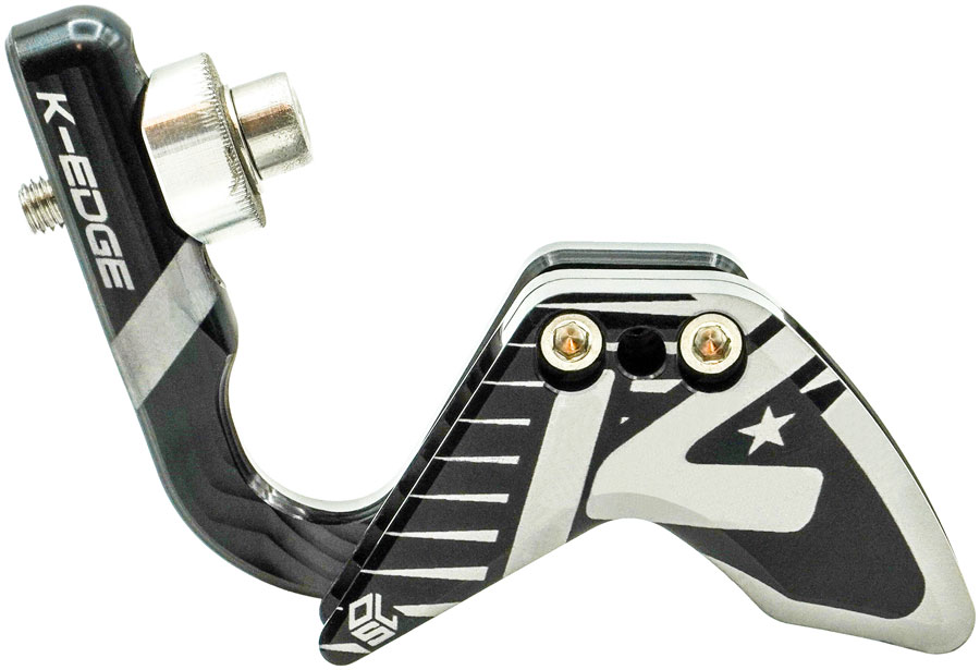K-EDGE Elevate Race 1x Large Ring Chain Guide - 52-68t, Braze-On, Black/Silver Anodized