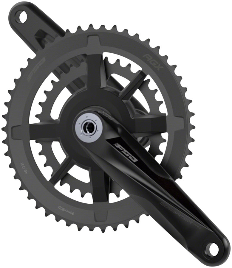 Full Speed Ahead Gossamer Pro Modular AGX+ Crankset - 175mm, 11-Speed, 46/30t, DM/90 BCD, 386 EVO Spindle Interface, Black