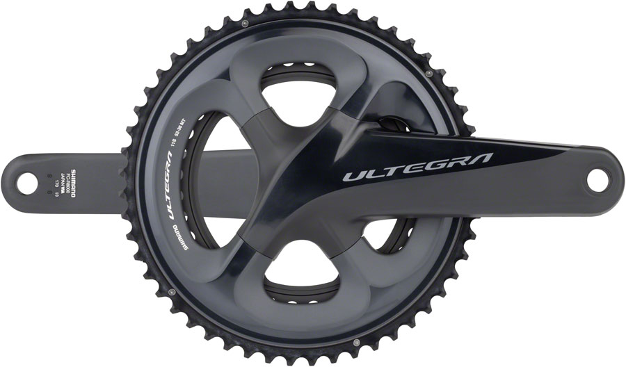 Shimano Ultegra FC-R8000 Crankset - 170mm, 11-Speed, 52/36t, 110 Asymmetric BCD, Hollowtech II Spindle Interface, Black