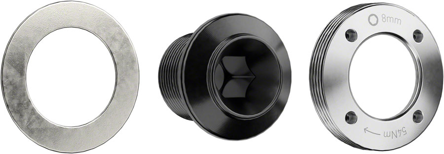 SRAM XX/XX SL Eagle T-Type Crank Arm Self-Extracting Bolt Kit - M18 / M30, Silver, D1