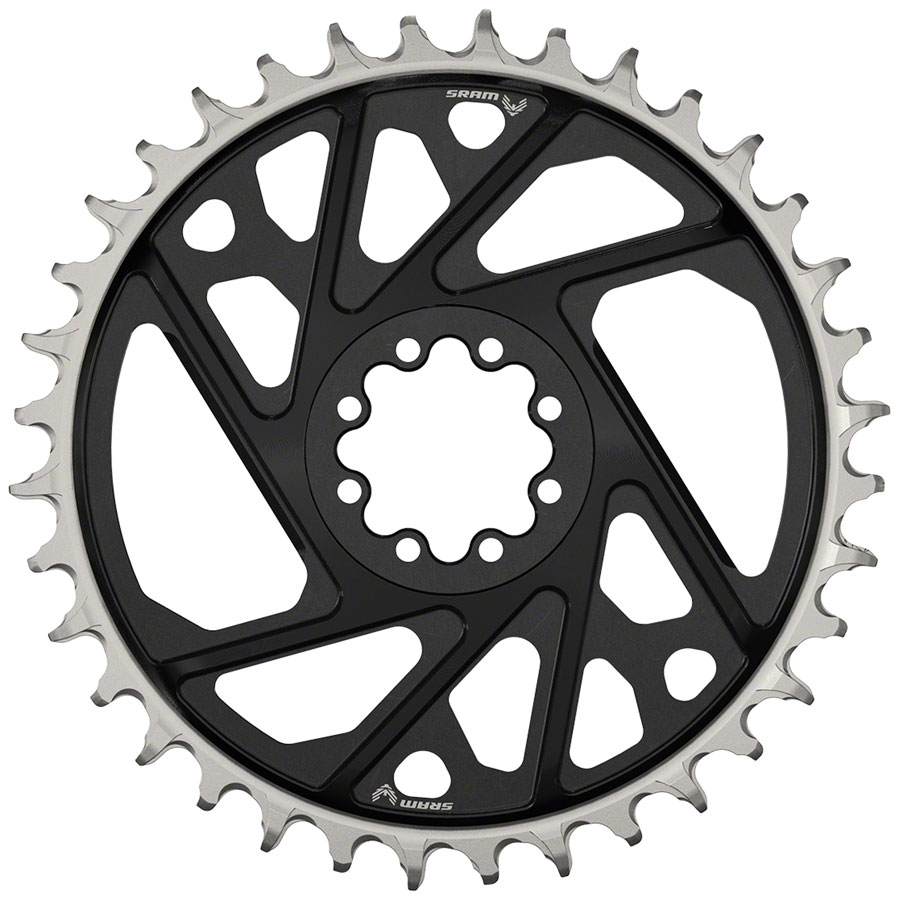 SRAM XX Eagle T-Type Direct Mount Chainring - 34t, 12-Speed, 8-Bolt Direct Mount, 3mm Offset, Aluminum, Black, D1