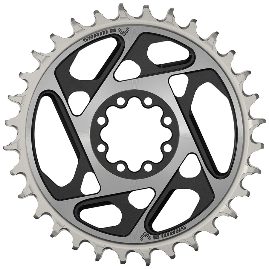 SRAM XX SL Eagle T-Type Direct Mount Chainring - 32t, 12-Speed, 8-Bolt Direct Mount, 0mm Offset, Aluminum, Black/Silver, D1
