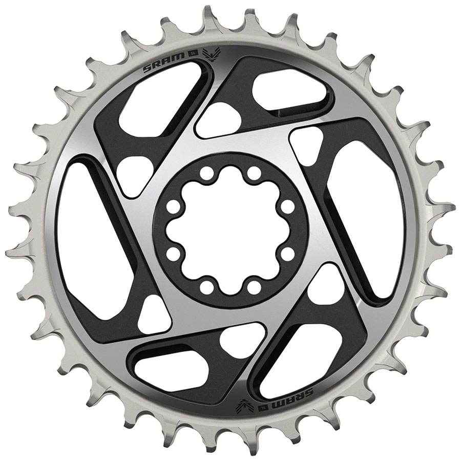 SRAM XX SL Eagle T-Type Direct Mount Chainring - 32t, 12-Speed, 8-Bolt Direct Mount, 3mm Offset, Aluminum, Black/Silver, D1