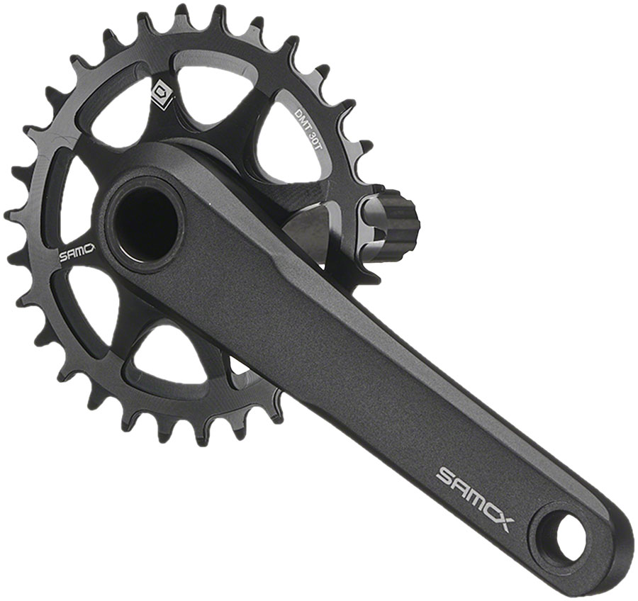 Samox TAM38 Fat Bike Crankset - 175mm, 11-Speed, 30t, Direct Mount Samox, 24mm CrMo Crank Spindle, For 120mm BB Shell, Black