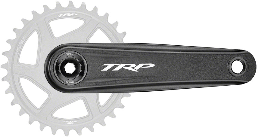 TRP CK-8050 Crankset - 170mm, 12-Speed, For 68/73mm Frame BB, DM CINCH Chainring Interface, 30mm  Spindle, Sandblasted Black
