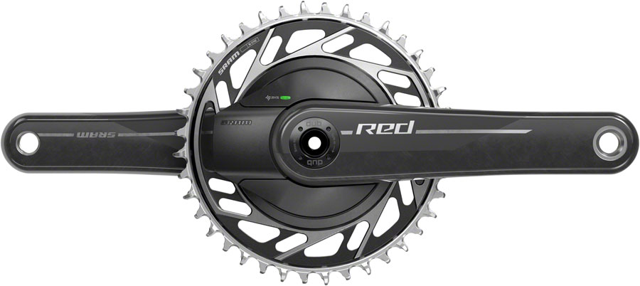 SRAM RED 1x XPLR AXS Power Meter Wide Crankset - 175mm, 13-Speed, 42t Threaded Mount, 8-Bolt PM Spider, DUB Spindle, Natural Carbon, E1
