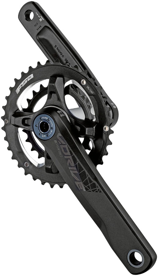 FSA V-Drive Crankset, 2x, 36/24T, 175mm, MegaExo