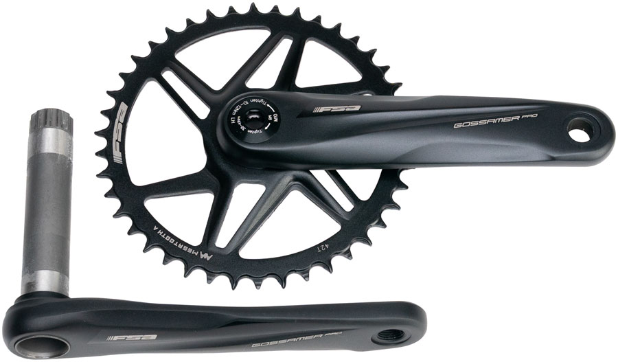 Full Speed Ahead Gossamer Pro AGX+ 1x Crankset - 172.5mm, 11-Speed, 42t, Direct Mount, MegoExo Spindle, Black
