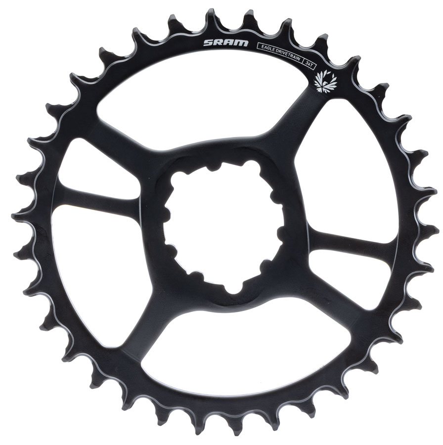 SRAM X-Sync 2 Eagle Direct Mount Chainring - 34t, 12-Speed, 3-Bolt Direct Mount, 3mm Offset, Steel, Black