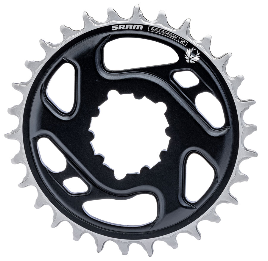 SRAM X-Sync 2 Eagle Direct Mount Chainring - 30t, 12-Speed, 3-Bolt Direct Mount, 3mm Offset, Aluminum, Black