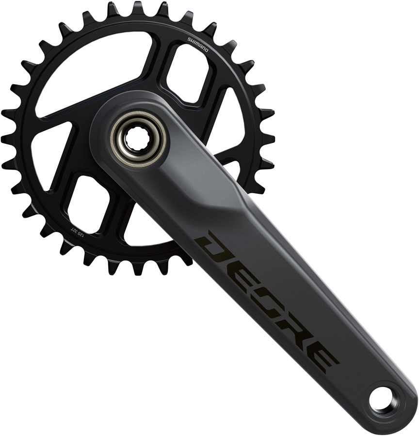 Shimano Deore FC-M6200 Crankset - 170mm, 12-Speed, 32t, 55mm Chainline, Dark Gray/Black