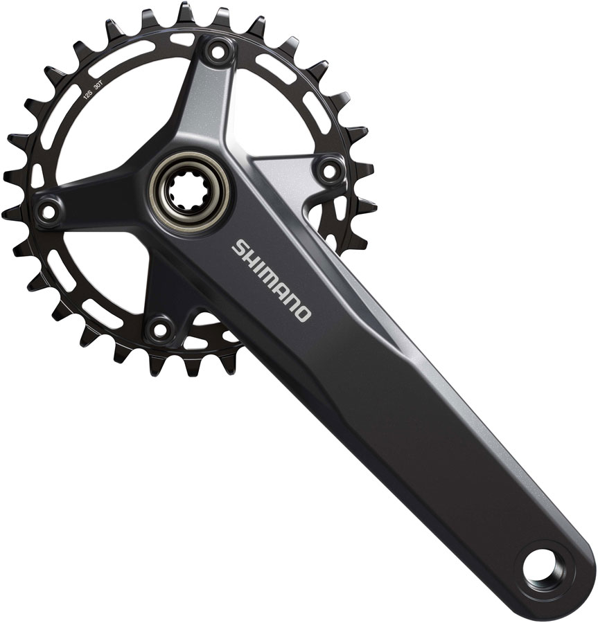 Shimano FC-MT520 Crankset - 165mm, 12-Speed, 30t, 55mm Chainline, Black