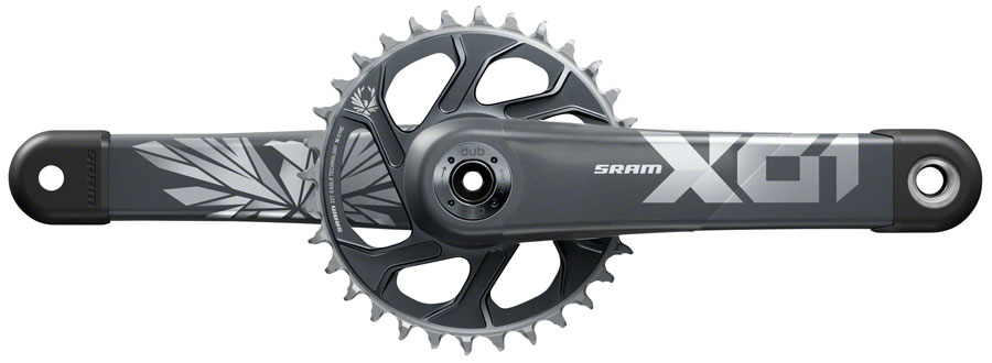 SRAM X01 Eagle 55CL Crankset - 175mm, 12-Speed, 32t, Direct Mount, DUB Spindle Interface, Lunar/Polar, 55mm Chainline, C3