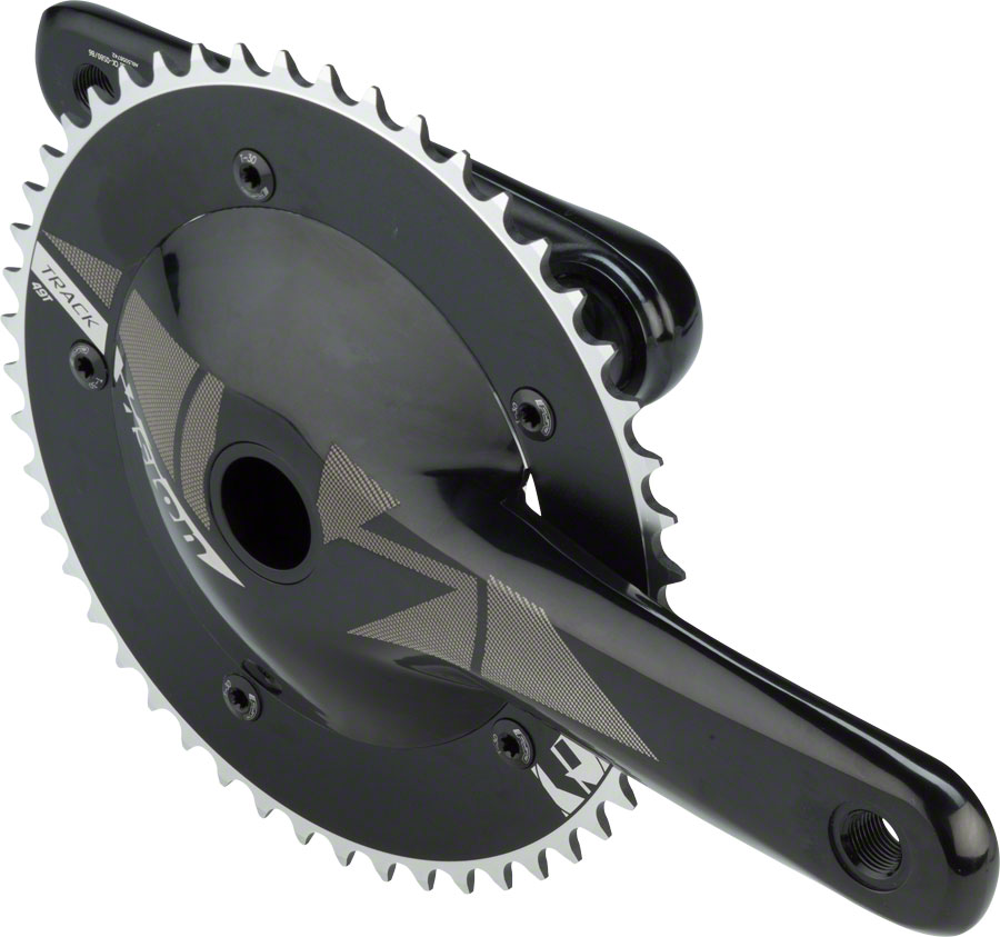 Vision Track Crankset - 170mm, Single Speed, 49t, 144 BCD, 386 EVO Spindle Interface, Black