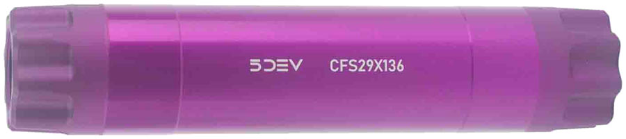 5DEV Wide Crank Spindle - 29mm x 136mm, For 55mm Chainline