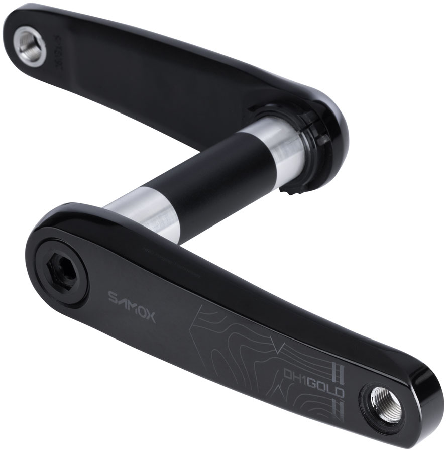 Samox Gold DH-1 Crankset - 160mm, 8-Bolt, Direct Mount, 28.99mm (DUB Type) Spindle, 56.5mm Chainline, Black