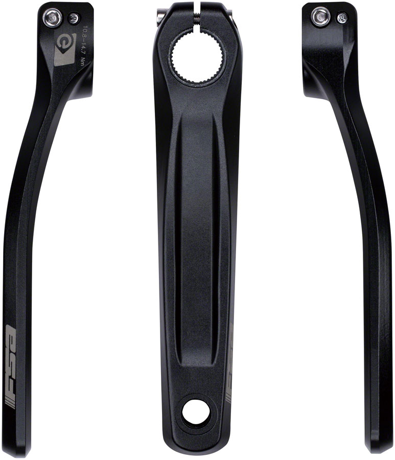 Full Speed Ahead CK-751 Shimano STEPS E8000/E7000/E6100 Ebike Crank Arm Set - 170mm, S spline with Bolts, Black