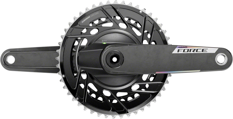 SRAM Force AXS Power Meter Crankset - 175mm, 12-Speed, 48/35t Thread Mount, 8-Bolt PM Spider, DUB Spindle, Carbon, E1