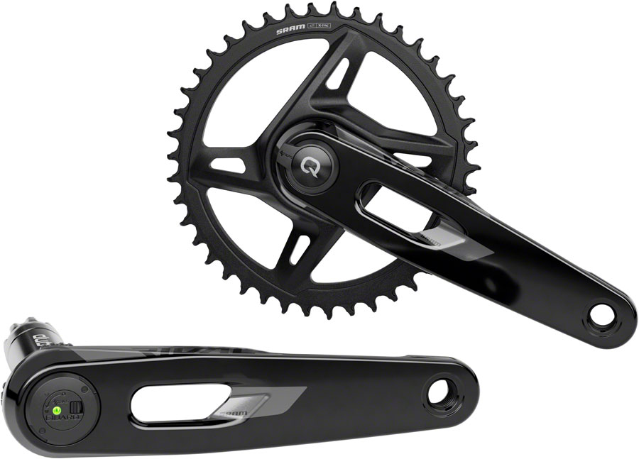SRAM Rival 1x XPLR AXS Power Meter Wide Crankset - 165mm, 12/13-Speed, 42t, 8-Bolt Direct Mount, DUB PM Spindle, Black, E1