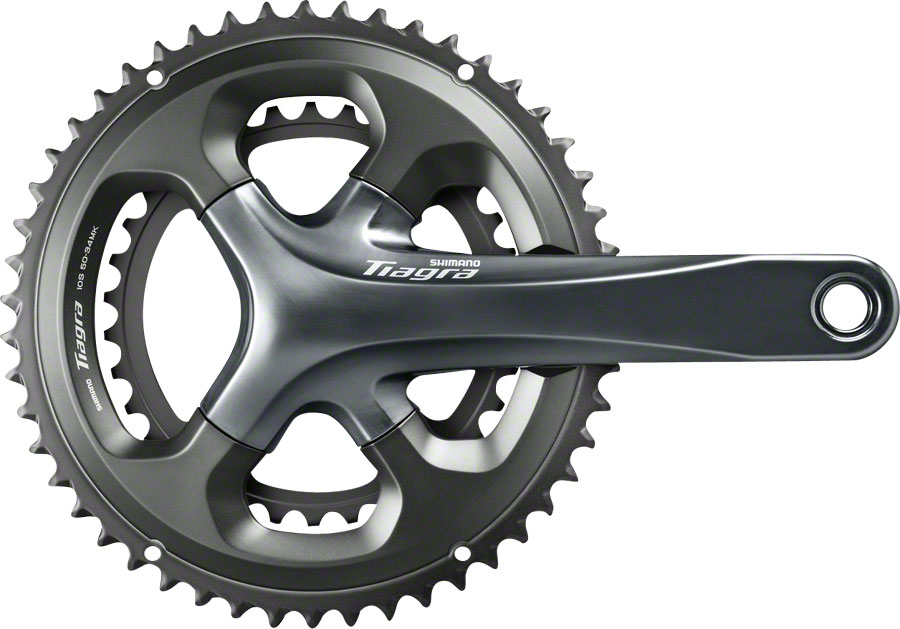Shimano Tiagra FC-4700 Crankset - 170mm, 10-Speed, 52/36t, 110 Asymmetric BCD, Hollowtech II Spindle Interface, Gray