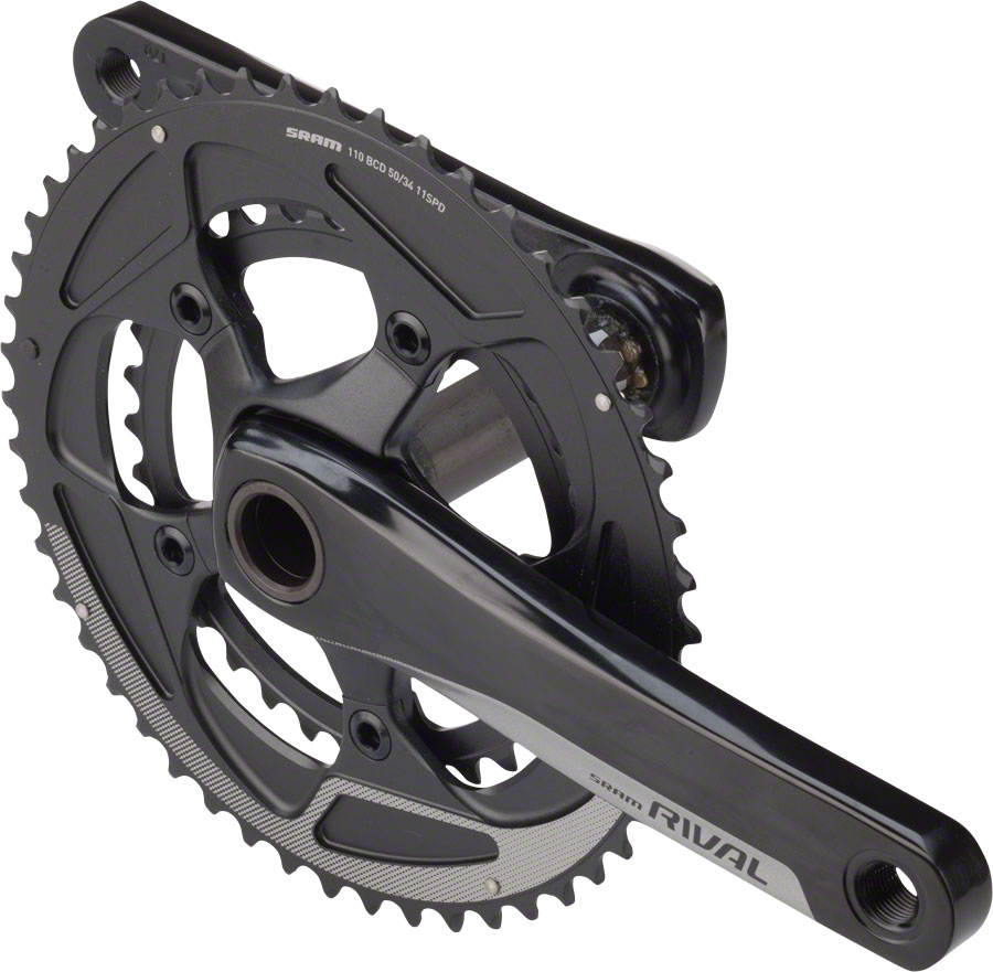 SRAM Rival 22 Crankset - 170mm, 11-Speed, 50/34t, 110 BCD, GXP Spindle Interface, Black