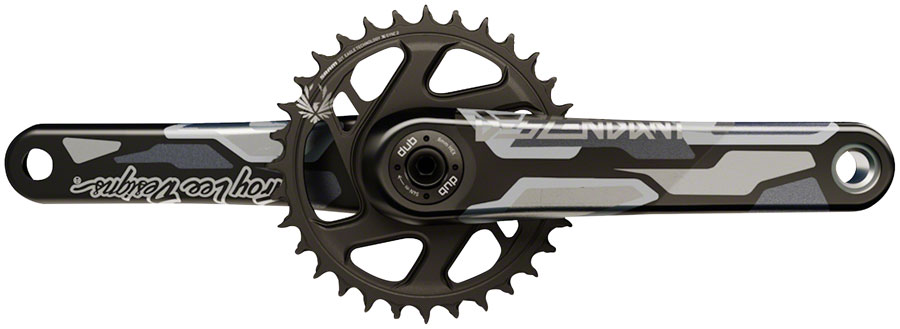 TruVativ Descendant Troy Lee Designs CoLab Carbon Crankset - 175mm, 12-Speed, 32t, Direct Mount, DUB Spindle Interface, Black