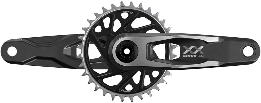 SRAM XX Downhill T-Type Crankset - 160mm, 7-Speed, 34t 3mm Offset Chainring, Direct Mount, 55mm Chainline, DUB Wide Spindle, Black