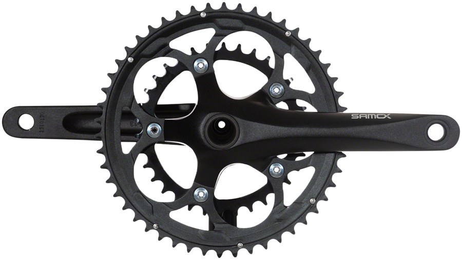 Samox R3 Crankset - 175mm, 11-Speed, 50/34t, 110 bcd, 24mm Spindle, Black