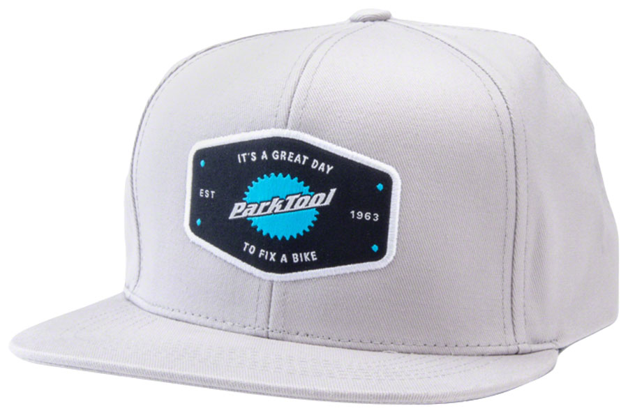 Park Tool HAT-10L Snapback Hat - Light Gray, Standard