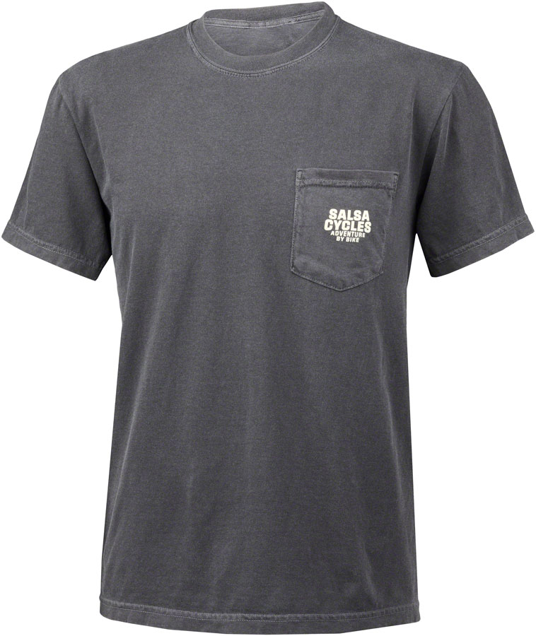 Salsa Logo Short Sleeve Pocket T-Shirt - Unisex, Grey, 3X-Large