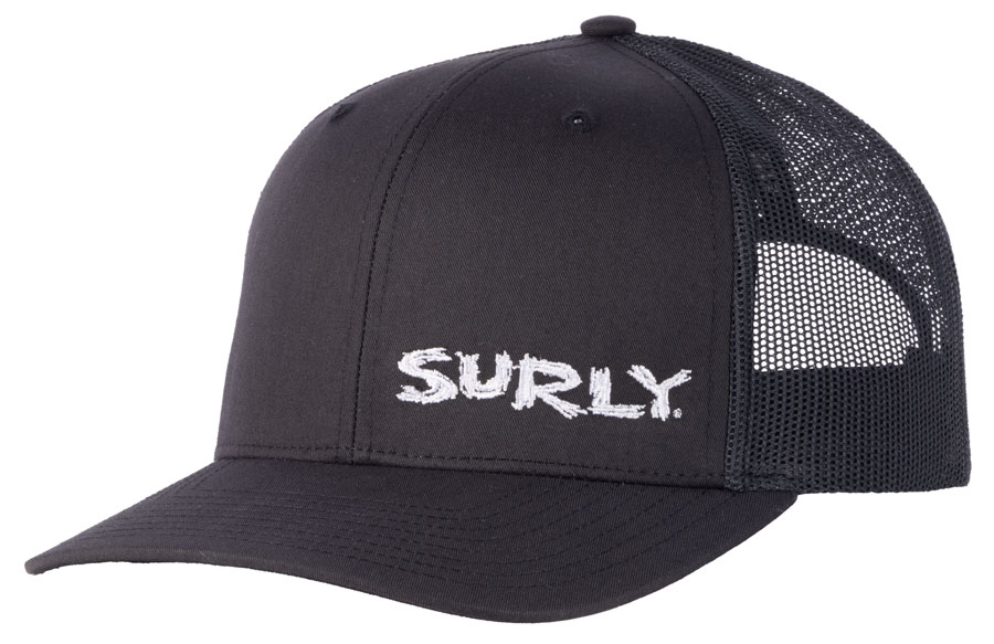 Surly Scratchy Logo Snap Back Hat - Black, One Size
