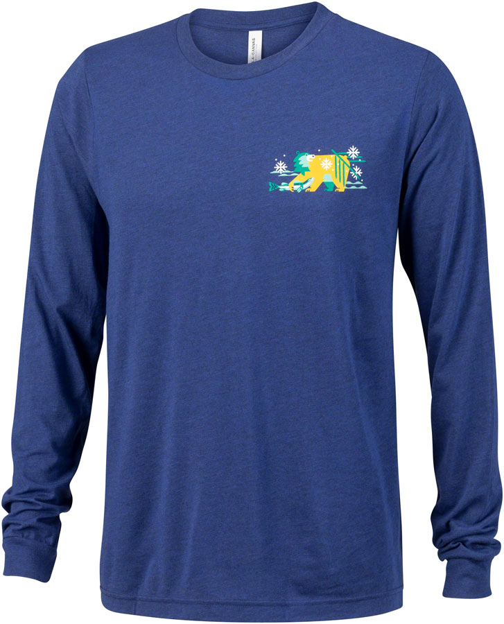 Salsa Tundra Buds Unisex Long Sleeve T-shirt - Navy, White, Yellow, Teal, Green, 2X-Large