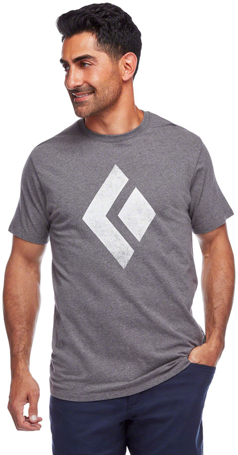 Black Diamond Chalked Up Tee - Charcoal Heather, Men's, Large