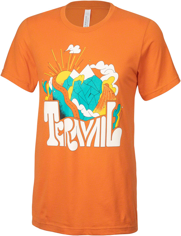 Teravail Daydreamer T-shirt - Burnt Orange/Yellow/Emerald/Cream, Large