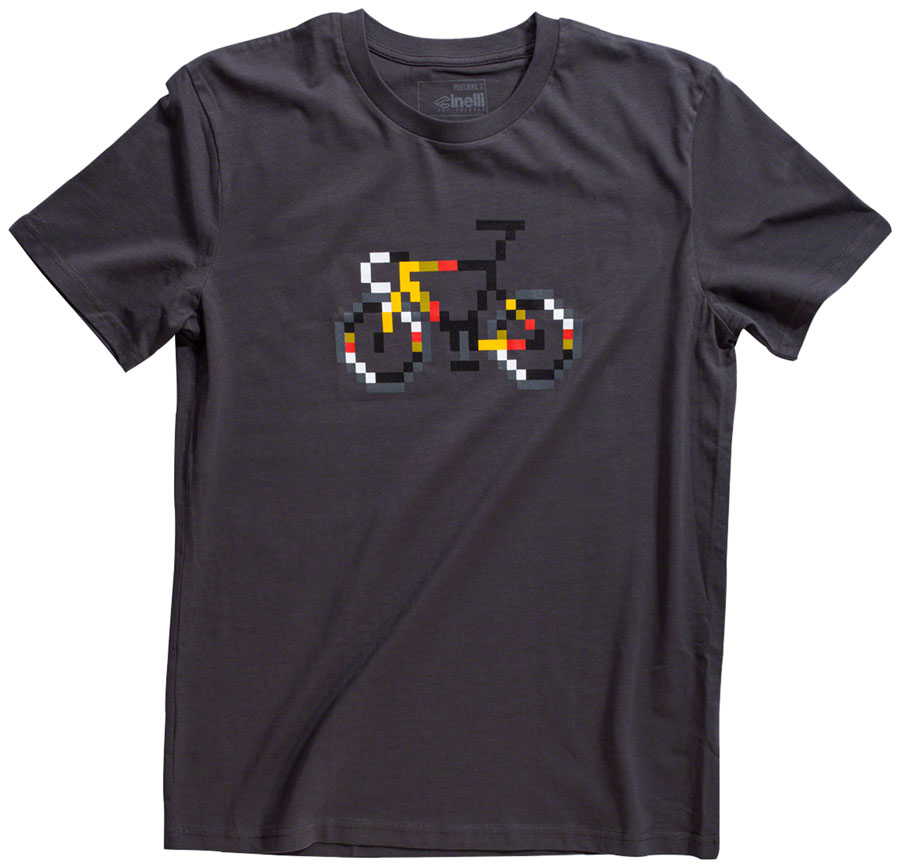 Cinelli Pixel Bike Vigo T-Shirt - Charcoal, Small