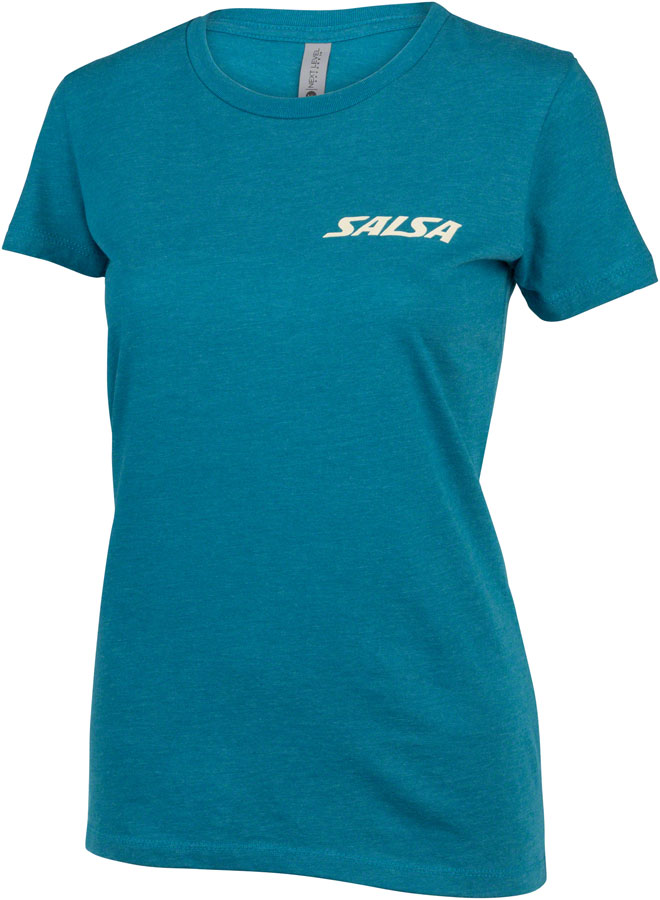 Salsa Women's Campout T-Shirt - Large, Teal