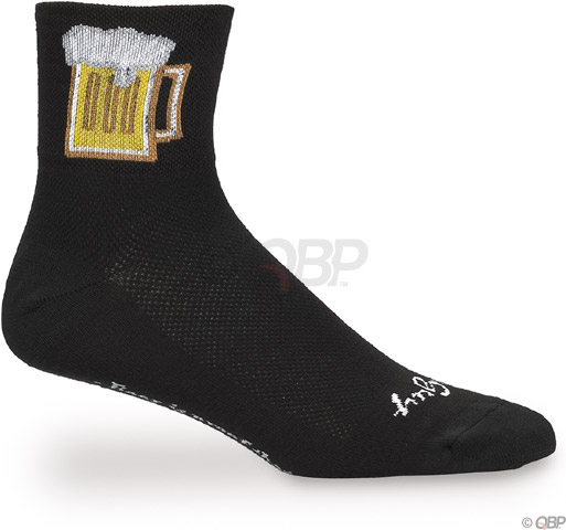 SockGuy Classic Beverage Socks - 3", Black, Large/X-Large