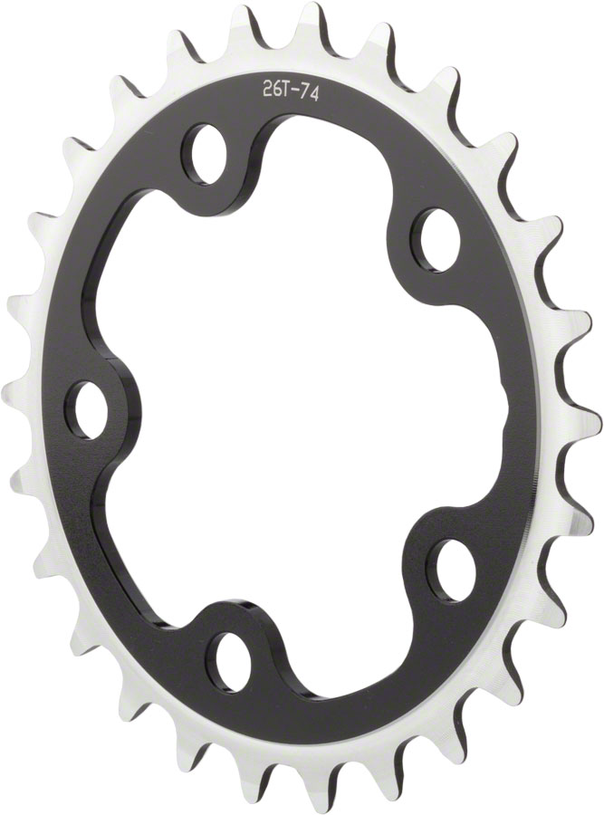 MSW Multi Speed 24t x 74mm Inner Chainring Black