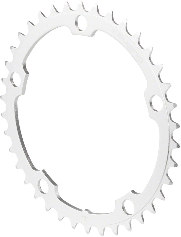 Sugino 39t x 130mm 5-Bolt Chainring, Anodized Silver