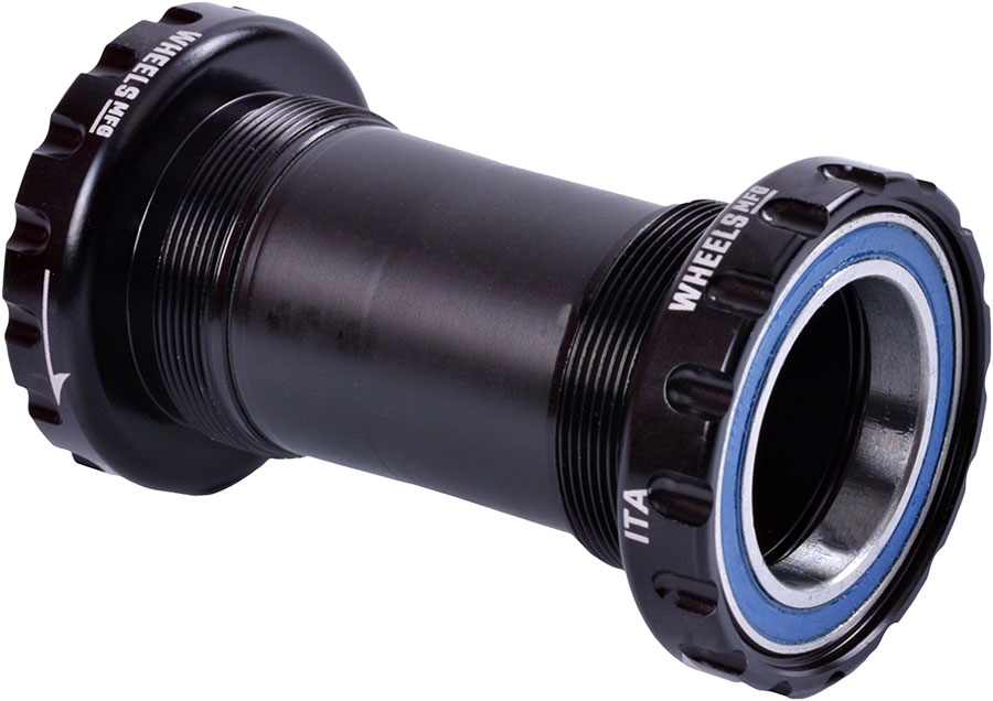 Wheels Manufacturing Italian Bottom Bracket - 30mm Spindle, ABEC 3, Black