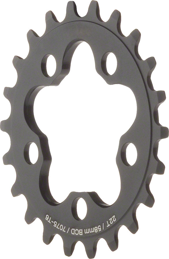 MSW Chainring - 22T, 58mm BCD, Inner, Black