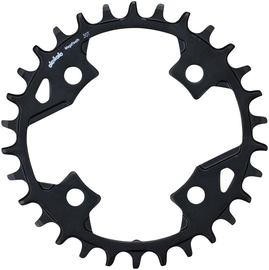 Full Speed Ahead Gamma Pro Mega Tooth Chainring - 30t, 82 BCD, Aluminum, 1 x 11, Black