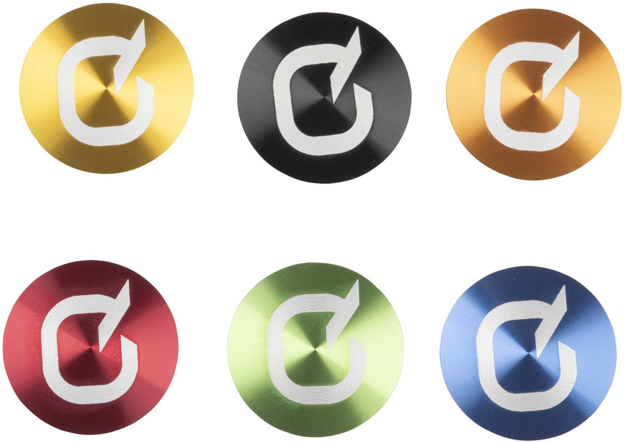 Quarq Battery Colored Decals - Black, Grey, Red, Blue, Orange, Green and Yellow